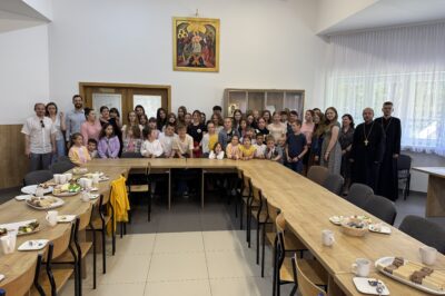 chór dziecięcy soboru Świętej Trójcy z Hajnówki w naszej parafii