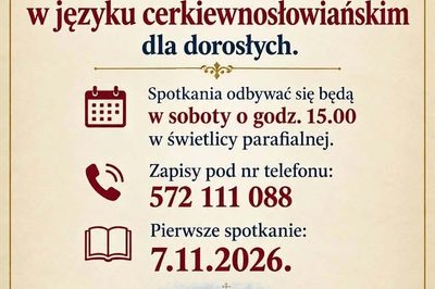 Kurs cerkiewnosłowiańskiego dla dorosłych
